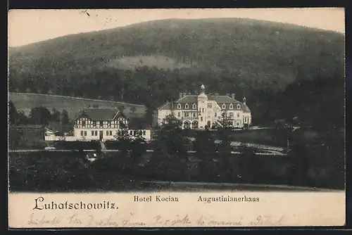 AK Luhatschowitz, Hotel Kocian und Augustinerhaus