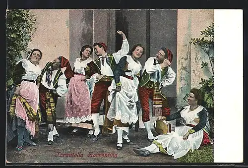 AK Männer und Frauen in spanischen Volkstrachten