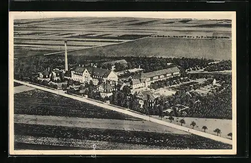 AK Schkeuditz /Prov. Sachsen, Bergmannswohl, Fliegeraufnahme