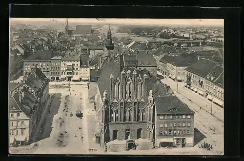 AK Frankfurt a. O., Totalansicht von der Marienkirche