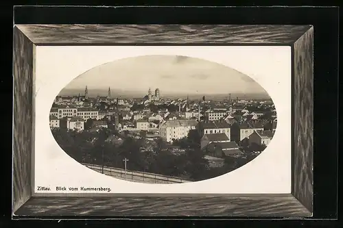 Präge-AK Zittau, Blick vom Kummersberg