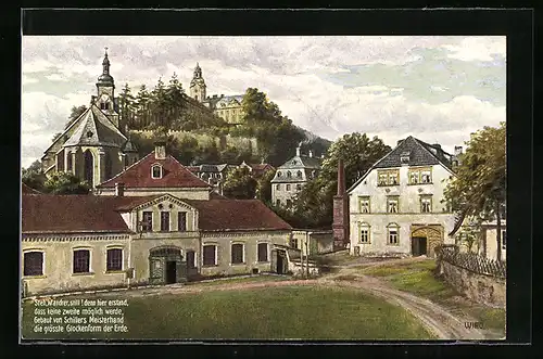 AK Rudolstadt, Partie in der Schillerstätte