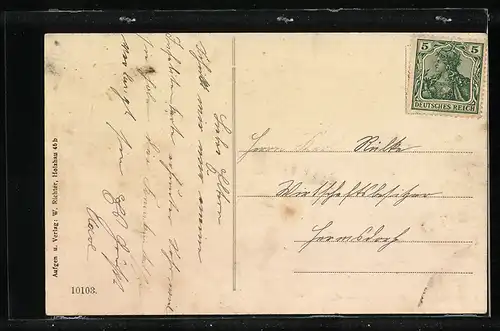 AK Burkersdorf, Ortsansicht mit Umgebung