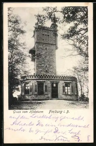 AK Freiburg i. B., Partie am Hildaturm