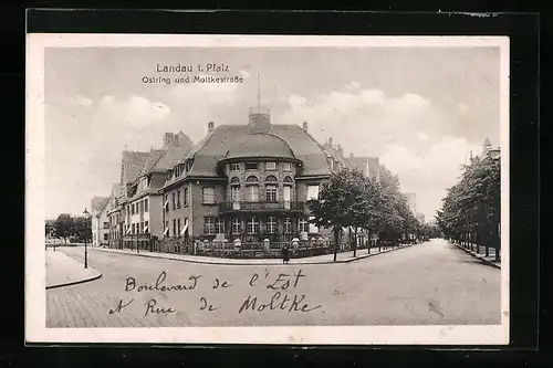 AK Landau i. Pfalz, Ostring und Moltkestrasse