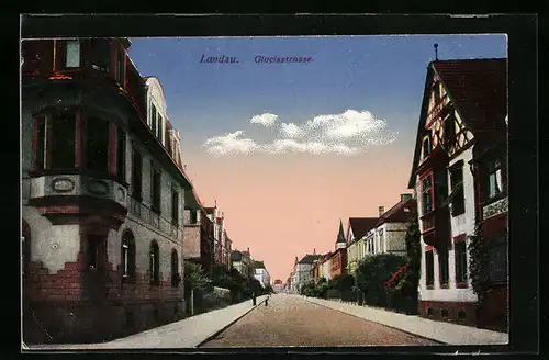 AK Landau / Pfalz, Glaciesstrasse