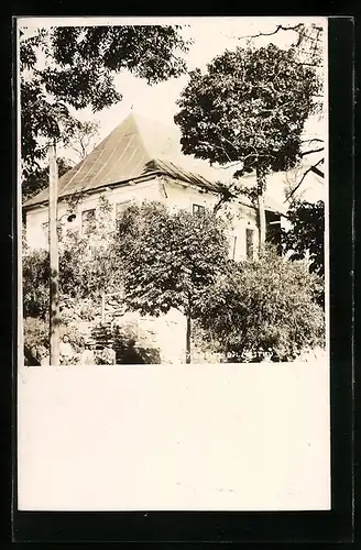 AK Jimramov, Blick von der Strasse auf ein Wohnhaus