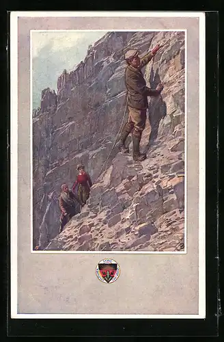AK Deutscher Schulverein Nr. 345: Bergführer bei der Arbeit
