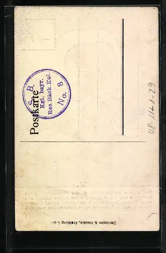AK Paul von Hindenburg, optische Täuschung