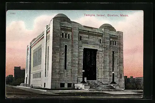 AK Boston, MA, Temple Israel, Synagoge