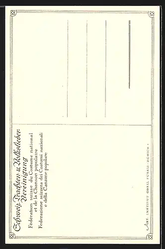 AK Frau in Tracht aus St. Gallen