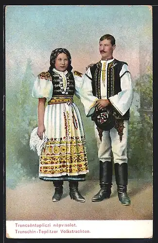 AK Trenschin-Teplitzer Volkstrachten