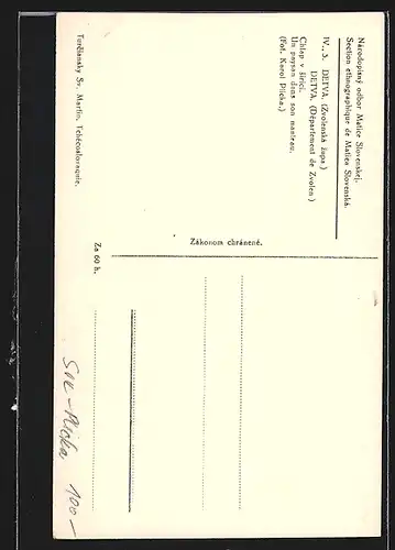 AK Detva, Slowakischer Bauer im Mantel