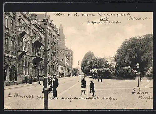 AK Lund, St. Kyrkogatan och Lundagard