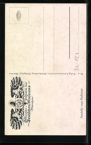 AK München, Deutsches Museum, Aussicht von Südwest