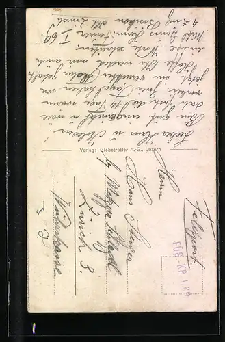 AK Schweizer Soldat mit einem Teller Suppe