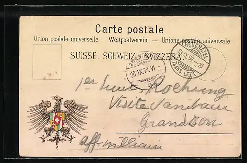 Künstler-AK Neuchâtel, Proclamation de la Republique Neuchâteloise, Militärtrommler