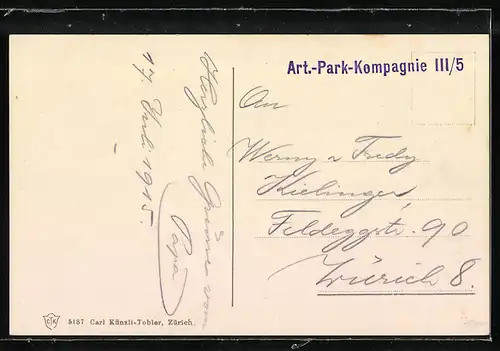 AK Schweizer Armee, defilierende Infanterie