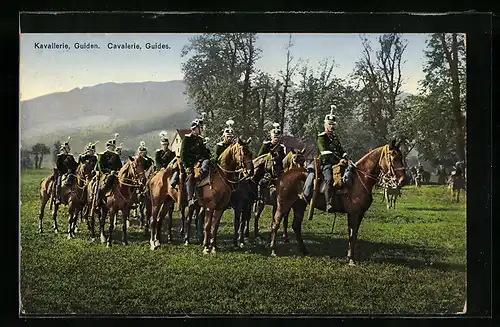 AK Grenzbesetzung 1914-15, Guiden der schweizer Kavallerie