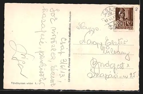 AK Csap, Röm. kath. templom, Palyaudvar, Ref. templom