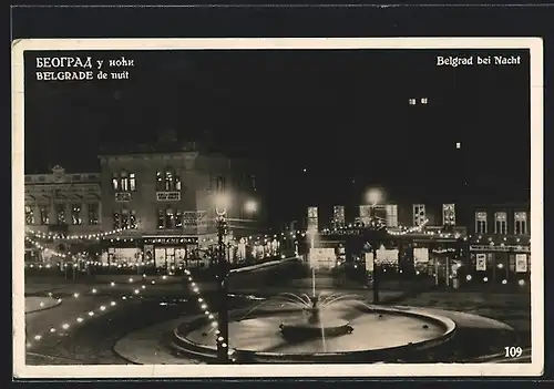 AK Belgrad, Die Stadt bei Nacht