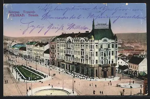 AK Belgrad, Terazia, Partie im Ort