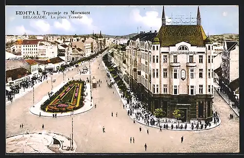 AK Belgrade, la Place Terazije et Tramway
