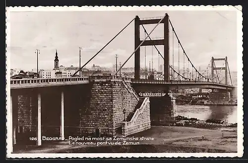 AK Zemun, Le nouveau pont vu de Zemun