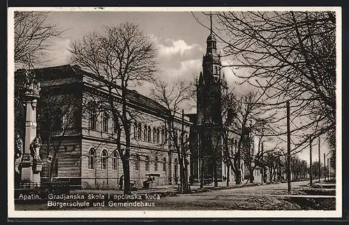 AK Apatin, Gradjanska skola i opoinska kuca, Bürgerschule & Gemeindehaus