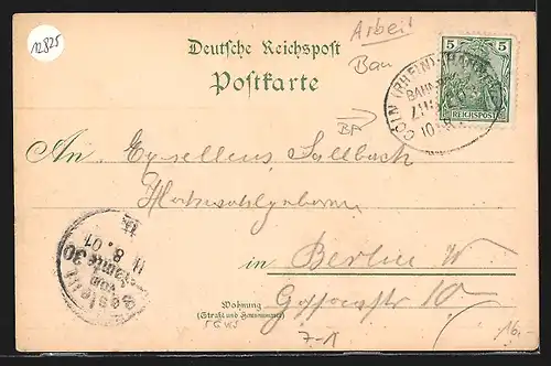 Lithographie Bergarbeiter im Kohleschacht mit Spitzhacke