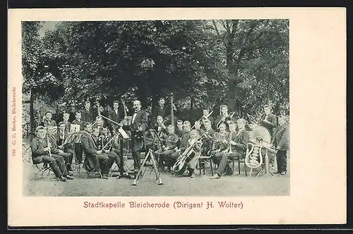 AK Bleicherode, Stadtkapelle, Dirigent H. Wolter