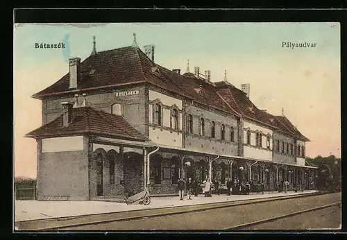 AK Bátaszék, Pályaudvar, Motiv vom Bahnhof