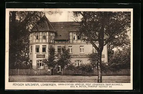 AK Lohbergen, An der Pension Waldheim