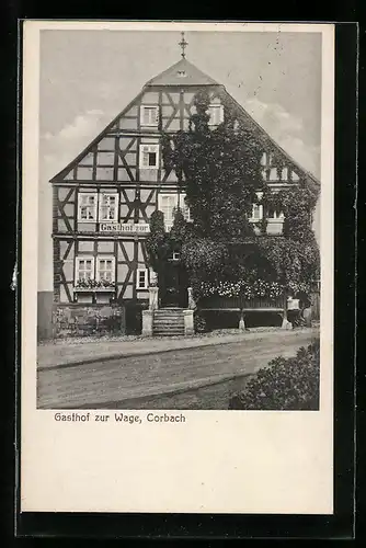 AK Corbach, Gasthof zur Wage, Bes. Fr. Gerland