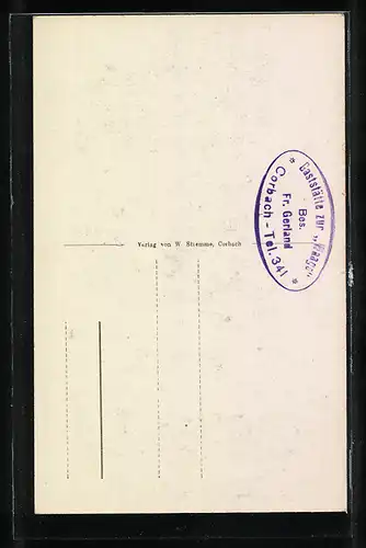 AK Corbach, Gasthof zur Wage, Bes. Fr. Gerland