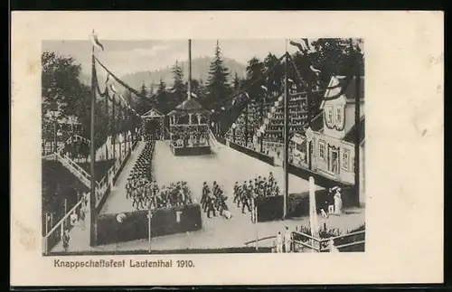 AK Lautenthal, Knappschaftsfest im Jahr 1910