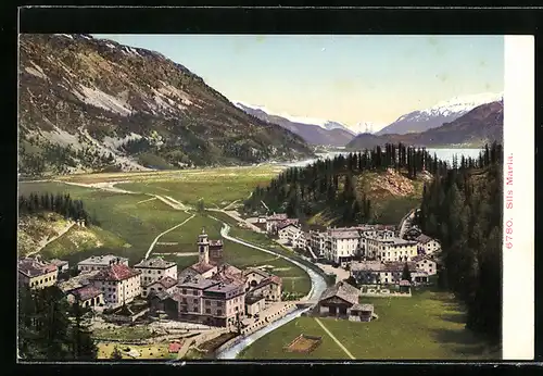 AK Sils Maria, Teilansicht mit Seeblick