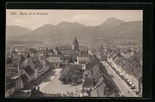 AK Bulle, Vue générale et le Moléson