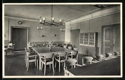 AK Langburkersdorf, NSV.-Mütter-Erholungsheim, Schloss Burkersdorf, Innenansicht