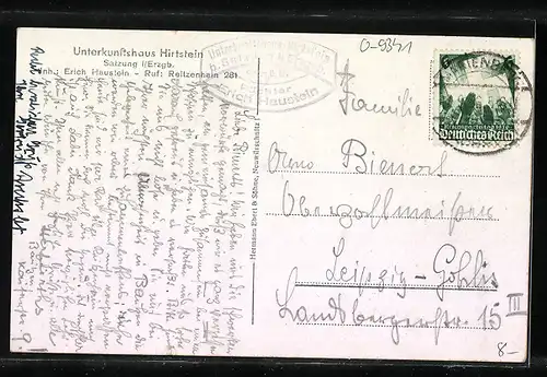 AK Satzung / Erzgeb., Unterkunftshaus Hirtstein