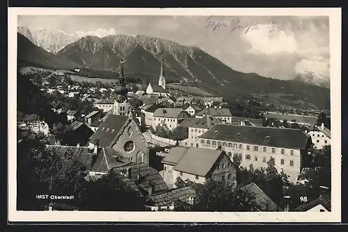 AK Imst, Oberstadt mit Kirche
