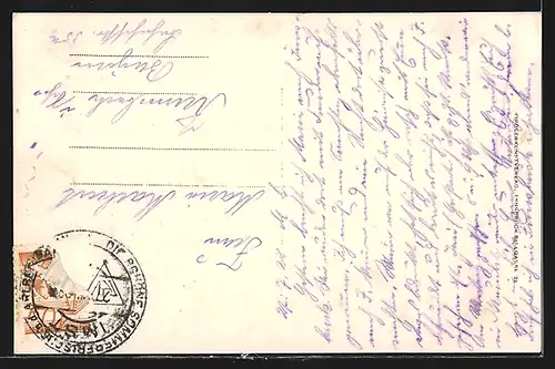 AK Imst, Oberstadt mit Kirche