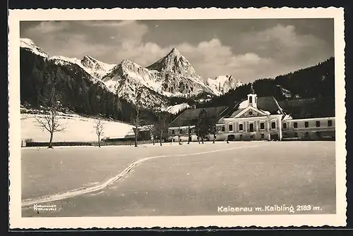 AK Admont, Schloss Kaiserau mit dem Kaibling