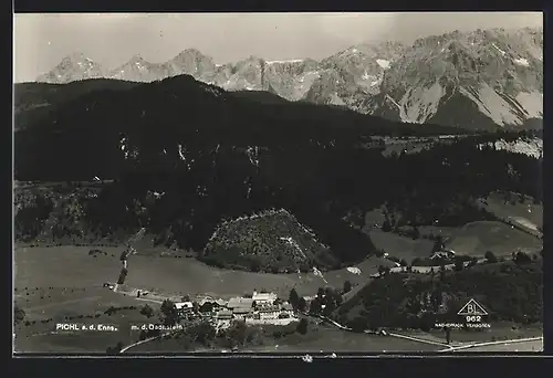 AK Pichl a. d. Enns, Totale mit Dachstein