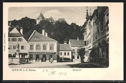 AK Grein a. d. Donau, Stadtplatz