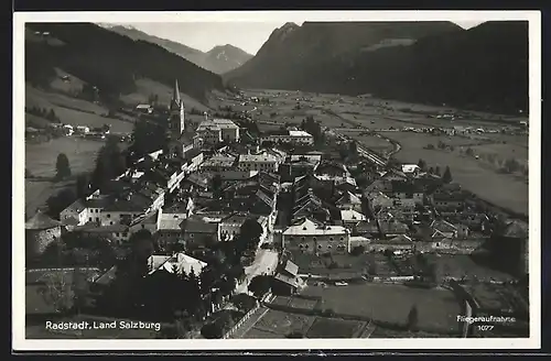 AK Radstadt, Gesamtansicht vom Flugzeug aus
