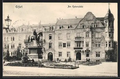 AK Erfurt, am Kaiserplatz