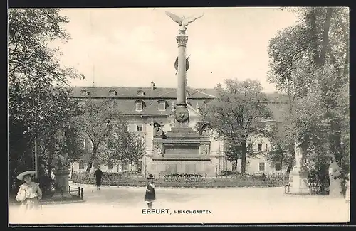 AK Erfurt, Kriegerdenkmal im Hirschgarten