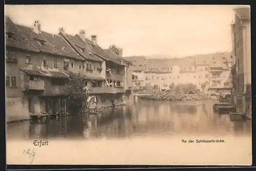 AK Erfurt, an der Schlösserbrücke