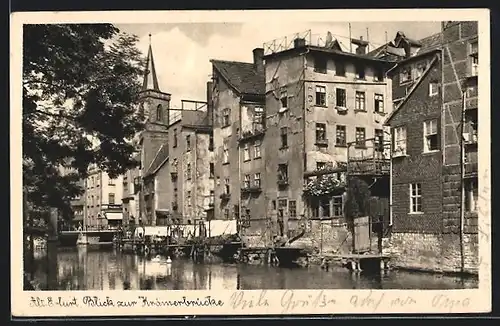 AK Alt-Erfurt, Blick zur Krämerbrücke